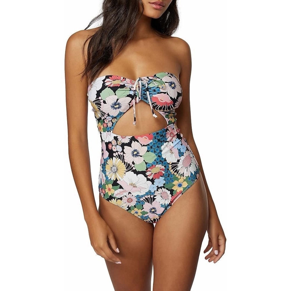 ONeill Juniors Twiggy Sayulita Swimsuit Floral One-Piece Beach Island Resort‎